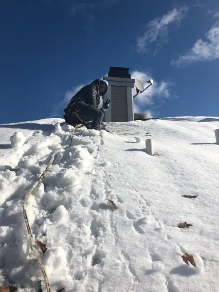 Winter roof inspection in Bergen County NJ